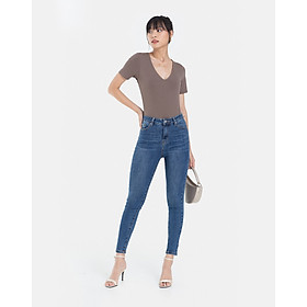 Quần Jean Dài Nữ Thời Trang JUNO Skinny Basic Trơn JNQDA004