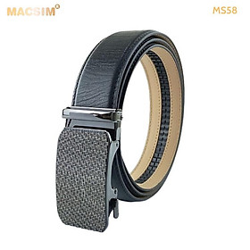 Thắt lưng nam da thật cao cấp nhãn hiệu Macsim MS58