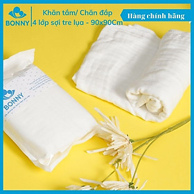 Khăn Tắm Bonny 100% Sợi Tre Lụa 4 Lớp Siêu Mềm Mịn, Thấm Hút