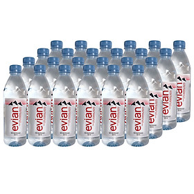 Thùng 24 chai nước khoáng thiên nhiên Evian 500ml