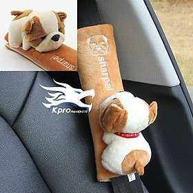 Bọc dây đai an toàn ô tô (hàng loại 1) chó con cho bé - Hàng Kpro chất lượng cao