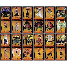 Combo 30 Poster nhân vật One Piece - Khổ nhỏ 14.4cm x 17.6 cm