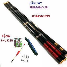 Cần Câu Tay SHIMANO 5H Dài 3m6-4m5-5m4-6m3 Kèm Phụ Kiện
