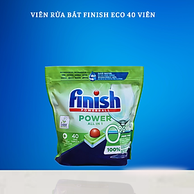 Viên rửa bát hữu cơ finish eco 0% 40 viên