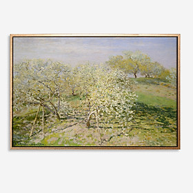 Tranh in canvas trang trí treo tường danh hoạ thế giới Spring (Fruit Trees in Bloom) 50x90cm