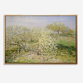 Mua Tranh in canvas trang trí treo tường danh hoạ thế giới Spring (Fruit Trees in Bloom) 50x90cm