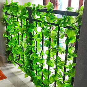 Bó 12 dây lá nho giả vải - Size 210cm - Cây giả, hoa lụa Decor trang trí nhà cửa