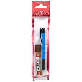 Vỉ Bút Chì Bấm HB 0.5 mm Grip Matic + Ruột Chì Faber-Castell 133800P