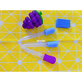 Khuôn Silicon Trái Cây, Hình Thú, Sinh Vật Biển Màu Đậm Chất Dày Bền Dùng Nấu Các Món - Ống Bóp