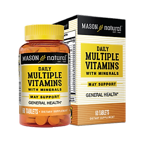 Viên Uống Hỗ Trợ Sức Khoẻ MASON NATURAL Daily Multiple Vitamins Whith