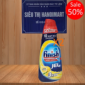 Gel rửa bát Finish All in 1 Shine & Protect 2x 650ml