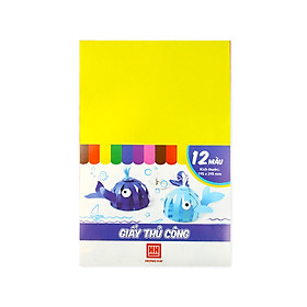 Giấy thủ công 12 màu (195x295mm) 3486 (20 tập)