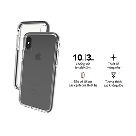 Ốp lưng chống sốc Gear4 D3O Piccadilly chống sốc 3m cho iPhone X/Xs - Hàng Chính Hãng