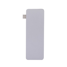 6IN1 Multi-port Type-C HUB to USB 3.0 Type-C 4K HD Converter Adapter SD TF Card Reader Plug & Play