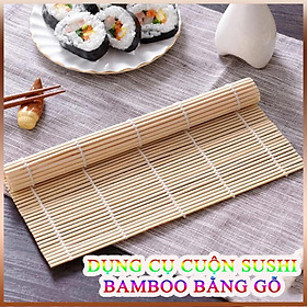 Dụng Cụ Cuộn Sushi BamBoo Bằng Gỗ Tiện Dụng
