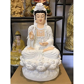 Tượng Phật bà quan thế âm ngồi 40cm