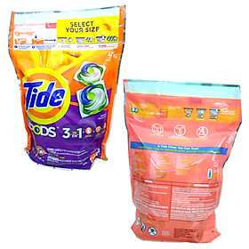 Viên giặt xả Tide Pods 3 trong 1 - bịch 42 viên