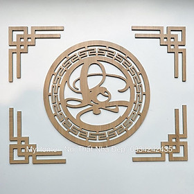 Mua Bộ chữ Phúc  Lộc   Thọ thư pháp trang trí bàn thờ MDF Thái Lan chống ẩm màu Vàng Sồi