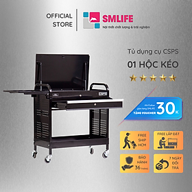 Kệ Đa Năng Di Động 2 Tầng, 01 Ngăn Kéo CSPS – W44xL79xH88cm