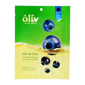 Mặt Nạ Nuôi Dưỡng Trắng Da Dầu Ôliu Và Việt Quất Ôliv 20G