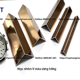 Mua Nẹp V nhôm màu đen  Nẹp nhôm chữ V  hàng chuẩn dày 1li thanh dài 2m5
