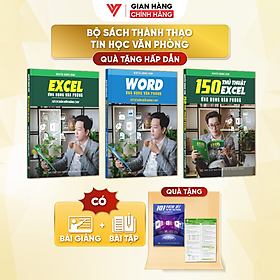 Combo 3 Sách Word Và Excel Và 150 Thủ Thuật Ứng Dụng Văn Phòng Từ Cơ Bản Đến Nâng Cao - N1