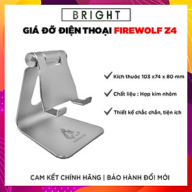 Giá Đỡ Điện Thoại, Máy Tính Bảng FIREWOLF Z4 Kim Loại Nguyên Khối - Hàng Chính Hãng