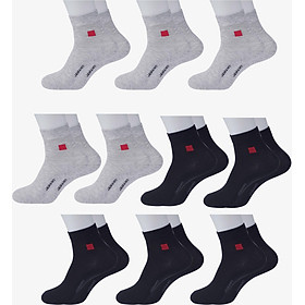 Set 10 Đôi Tất Vớ Cổ Dài Nam, Sợi Cotton Khử Mùi, Chống Hôi Chân, Không Bai Dão - MM