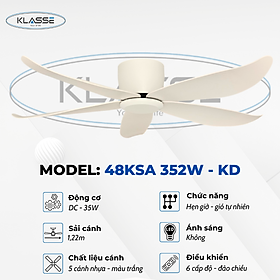 Mua Quạt trần không đèn Klasse 48KSA 352W – KD Hàng chính hãng