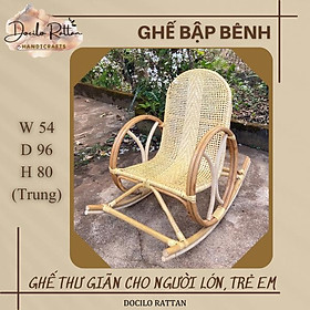 Mua GHẾ MÂY ĐAN BẬP BÊNH NGƯỜI LỚN SIZE TRUNG- GHẾ MÂY THƯ GIÃN-GHẾ MÂY TRANG TRÍ