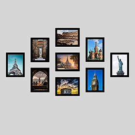 Bộ 9 Khung ảnh Composite Treo Tường KA906 m2 Miễn phí phụ kiện.