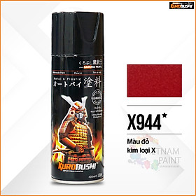 COMBO Sơn Samurai màu nâu kim loại X - X944 gồm 4 chai đủ quy trình độ bền cao (Lót - Nền 109A - Màu X944 - Bóng )
