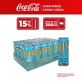 [SALE 11.11] Lốc 24 Lon Monster Energy Mango Loco Vị Xoài 355ml – Nước Tăng Lực Bùng Năng Lượng, Giải Khát