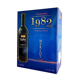 Mua Rượu vang bịch Pháp 1982 Merlot 3 lít