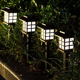 Mua Đèn Sân Vườn Năng Lượng Mặt Trời Dạng Cắm Cỏ Màu Trắng Vàng