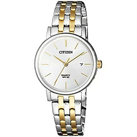 Đồng Hồ Nữ Citizen Dây Thép Không Gỉ EU6094-53A - Mặt Trắng