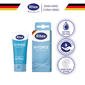 Gel bôi trơn gốc nước Ritex Hydro, mát lạnh tăng khoái cảm,tuýp 50ml