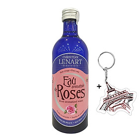 Nước Hoa Hồng Chiết Xuất Từ Cánh Hoa Hồng Roses Christian Lenart 200ml + Tặng Kèm 1 Móc Khóa Hình Tour Eiffel Viền Đỏ