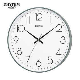 Đồng hồ treo tường Nhật Bản Rhythm CMG601NR08- Kt 30.5 x 4.1cm, 500g Vỏ nhựa. Dùng Pin.