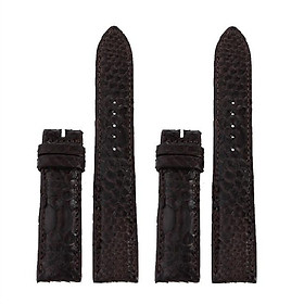 HC8303 - Dây đồng hồ Huy Hoàng da trăn size 16, 18, 20 màu nâu