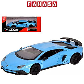 Đồ Chơi Mô Hình Xe Thể Thao - Lamborghini Aventador Chạy Trớn - RMZ City 554990 - Màu Xanh Dương