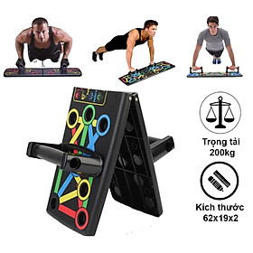Bảng Dụng Cụ Tập Hít Đất , Tập Chống Đẩy Theo Màu Sắc, Mỗi Màu Sắc Sẽ Tương Ứng Với Bài Tập Khác Nhau Thiết Kế Dày Nhiều Bài Tập - Hàng Chính Hãng BORO SPORT