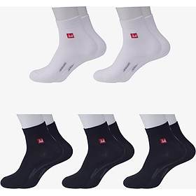 Combo 5 Đôi Tất Nam Vớ Nam Cổ Dài Sợi Cotton Cao Cấp Chống Hôi Chân, Không Xù, Không Bai Dão (Mix Màu)