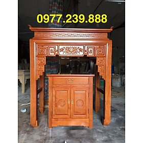 Mua bộ bàn thờ gỗ sồi 127cm
