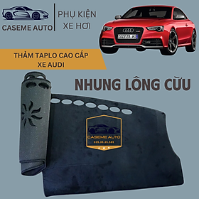Thảm Taplo 3 Lớp Dành Cho Các Xe Hãng AUDI, Nhung Lông Cừu Cao Cấp - Hàng Chính Hãng
