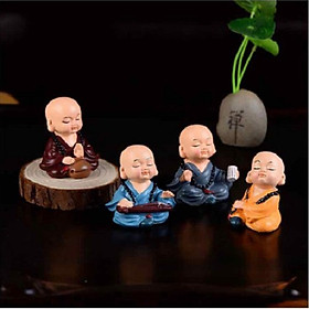 bộ tượng 4 chú tiểu tư không đeo chuỗi