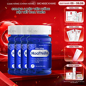 Combo 4 Viên uống Hoa Thiên hộp 30 viên hỗ trợ cân bằng nội tiết tố, cải thiện sinh lý