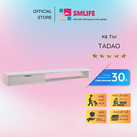 Kệ TV gỗ phòng ngủ nhỏ gọn tiện dụng SMLIFE Tadao