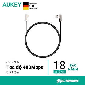 Mua Dây Cáp Sạc Lightning Cho iPhone Chuẩn MFi Aukey CB-BAL6 1.2m - Hàng Chính Hãng