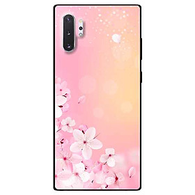 Ốp lưng in cho Samsung Note 10 Plus Mẫu Đào Hồng
